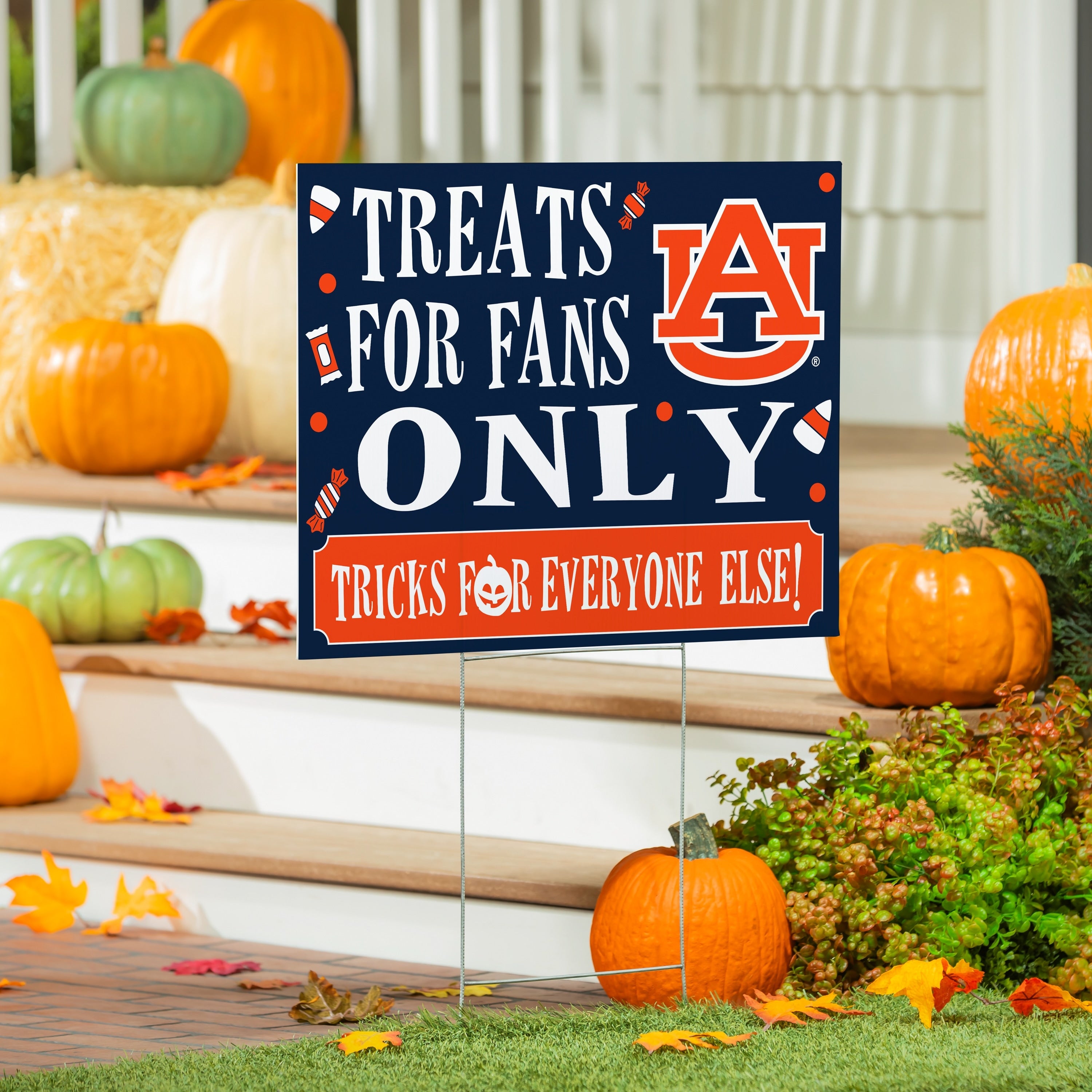 Auburn University Yard Sign Halloween Treats For Fans