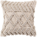 Audra Bohemian Textured 18 Inch Throw Pillow Cover