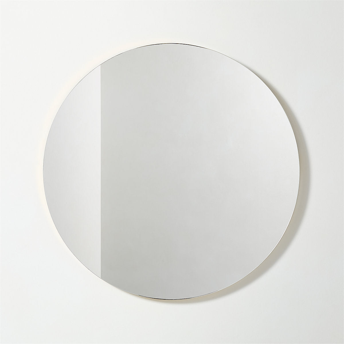 Audre Unlacquered Brass Rectangular Wall Mirror 24inx56in