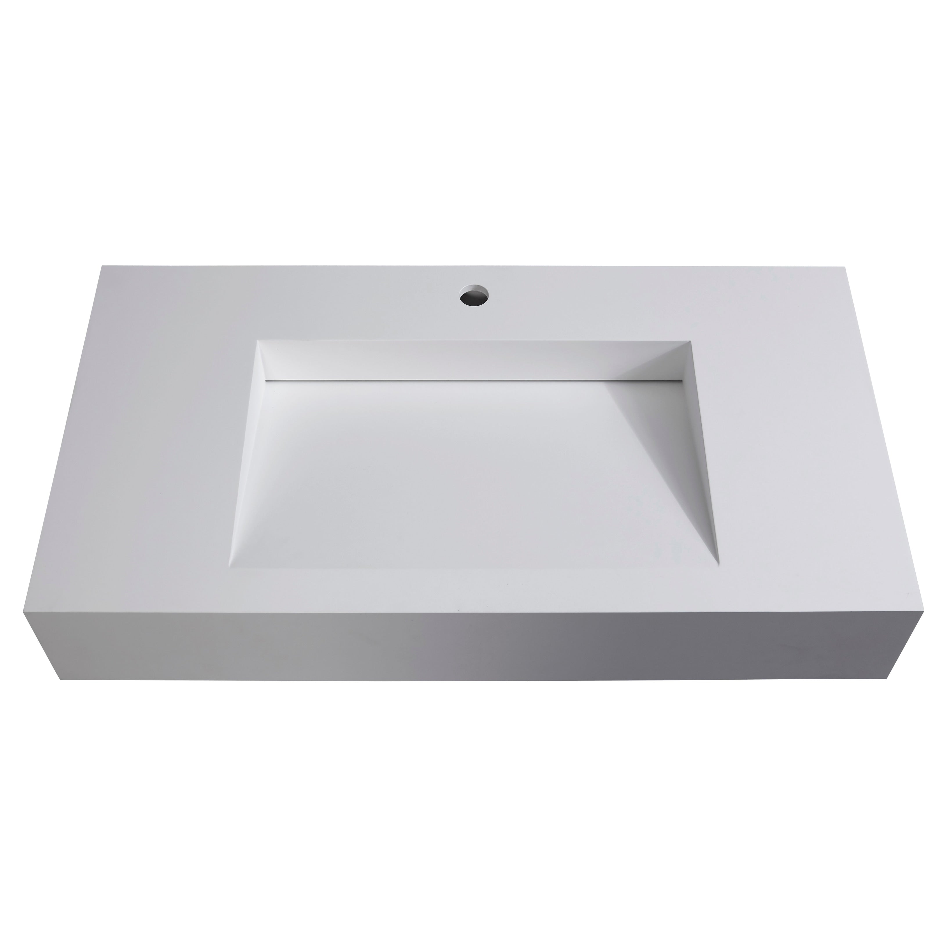 Audrey 36 72 Solid Surface Bathroom Vanity Top With Sink