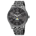 August Steiner Mens Quartz Multi Function Alloy Black Bracelet Watch