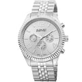 August Steiner Mens Silvertone Swiss Quartz Multifunction Bracelet Watch