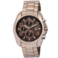 August Steiner Mens Swiss Quartz Multifunction Rose Tone Bracelet Watch