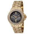 August Steiner Womens Quartz Diamond Gold Tone Bracelet Watch
