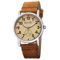 August Steiner Womens Swiss Quartz Leather Brown Strap Watch