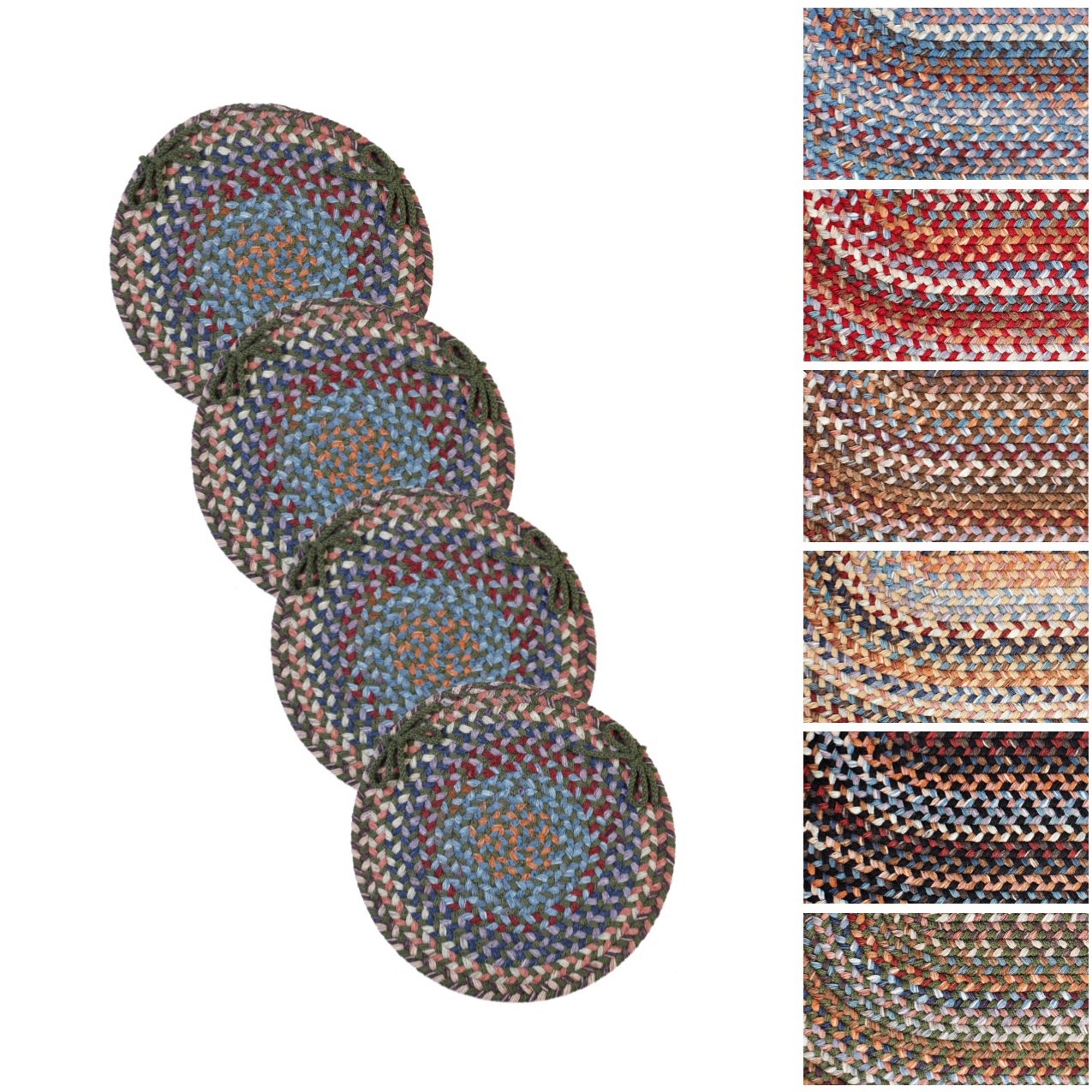 Augusta Wool Reversible Chair Pads Set Of 4