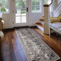Aurelia Wilton Woven Transitional Dark Gray Runner Rug 2 X 6