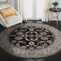 Wilton Woven Aurelia Black Traditional Rug 79 X 99 79 X 99