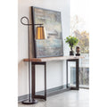 Aurelle Home Brown Live Edge Rustic Console Table