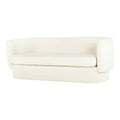 Aurelle Home Modern Fuzzy Upholstered Sofa