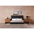Aurelle Home Tan Modern Upholstered King Bed