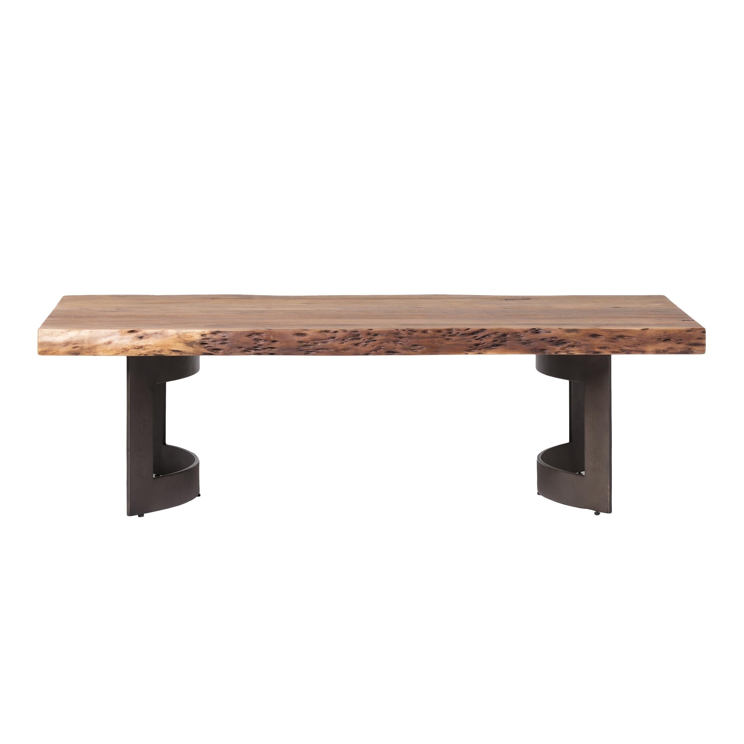 Aurelle Home Rustic Plank Coffee Table