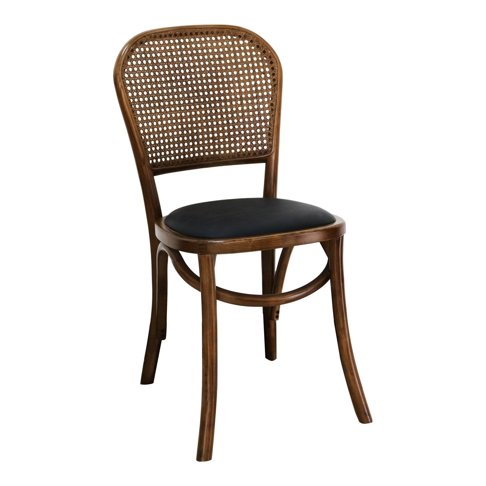 Aurelle Home Vintage Polyurethane Seat Dinning Chairs Set Of 2