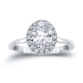 Auriya 14K Gold 1 3 5Ct Tdw Certified Oval Diamond Halo Engagement Ring