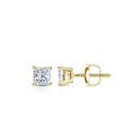 Auriya 1 3Ctw Princess Cut Diamond Stud Earrings 14K Gold
