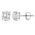 14K White Gold Round 1 4Ct To 1Ct Diamond Solitaire Stud Earrings By Auriya