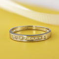 Auriya Princess Cut Diamond Channel Wedding Band 1 5Ct Tdw 14K Gold