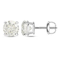 18K Gold 1 To 2 Ct Tdw Certified Round Diamond Earrings By Auriya