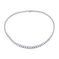 Auriya 14K Gold 10Ct Tdw Diamond Tennis Riviera Necklace