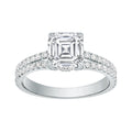 Auriya 14K Gold Asscher Lab Grown Diamond Split Shank Engagement Ring 1.43 5.86Ct. Tw. F G Vs