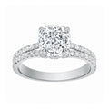 Auriya 14K Gold Cushion Lab Grown Diamond Split Shank Engagement Ring 1.43 5.86Ct. Tw. F G Vs