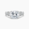 Auriya 14K Gold Lab Grown Diamond Cushion Cut Luxe Twisted Vine Engagement Ring 1.61 5.61Ct. Tw. F G Vs
