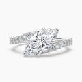 Auriya 14K Gold Lab Grown Diamond Marquise Diamond Journey Engagement Ring 1.36 5.36Ct. Tw. F G Vs