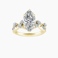 Auriya 14K Gold Lab Grown Diamond Marquise Nature Inspired Twisted Vine Engagement Ring 1.30 5.30Ct. Tw. F G Vs