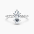 Auriya 14K Gold Lab Grown Diamond Marquise Twisted Hidden Halo Engagement Ring 1.04 5.04Ct. Tw. F G Vs