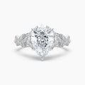 Auriya 14K Gold Lab Grown Diamond Pear Shape Luxe Twisted Vine Engagement Ring 1.61 5.61Ct. Tw. F G Vs