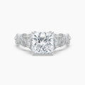 Auriya 14K Gold Lab Grown Diamond Princess Cut Luxe Twisted Vine Engagement Ring 1.61 5.61Ct. Tw. F G Vs