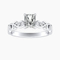 Auriya 14K Gold Lab Grown Diamond Radiant Cut Bezel Vine Engagement Ring 1.05 5.05Ct. Tw. F G Vs