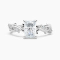 Auriya 14K Gold Lab Grown Diamond Radiant Cut Twisted Vine Engagement Ring 1.03 5.03Ct. Tw. F G Vs
