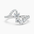 Auriya 14K Gold Lab Grown Diamond Round Journey Engagement Ring 1.77 5.77Ct. Tw. F G Vs