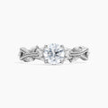 Auriya 14K Gold Lab Grown Diamond Round Nature Inspired Twisted Vine Engagement Ring 1.35 5.35Ct. Tw. F G Vs