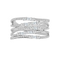 Auriya 14K Gold Lab Grown Diamond Round Ring Band 0.18Ctw F G Vs