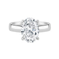 Auriya 14K Gold Oval Lab Grown Diamond Cigar Band Engagement Ring 1.00 5.00Ct. Tw. F G Vs
