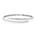 Auriya 14K Gold Pav Lab Grown Diamond Bangle Bracelet 1.00Ct. Tw. F G Vs White