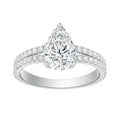 Auriya 14K Gold Pear Lab Grown Diamond Split Shank Engagement Ring 1.43 5.86Ct. Tw. F G Vs