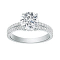Auriya 14K Gold Round Lab Grown Diamond Split Shank Engagement Ring 1.43 5.86Ct. Tw. F G Vs