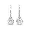 Auriya 1 1 2Ctw Round Diamond Dangle Earrings 14K Gold H I Si1 Si2
