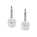 Auriya 14K Gold 1 2 Carat Tdw Diamond Leverback Dangle Earrings