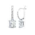 14K Gold 1 3 4Ct Tdw Princess Cut Diamond Dangle Earrings By Auriya