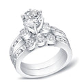 14K Gold 2 1 2Ct Tdw Round 3 Stone Diamond Engagement Ring Set By Auriya
