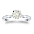 Auriya 3 4Ctw Round Solitaire Diamond Engagement Ring 14K Gold