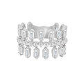 Auriya 14K Gold Lab Grown Diamond Round Banquette Ring 0.94Ctw F G Vs