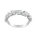 Auriya 14K Gold Lab Grown Pear And Round Diamond Scatter Band 0.96 Ct. Tw. F G Vs