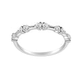 Auriya 14K Gold Lab Grown Round Diamond Station Bar Band 0.30 Ct. Tw. F G Vs