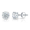 Auriya 18K Gold Gia Certified 2.00 Carat Tw Round Diamond Stud Earrings