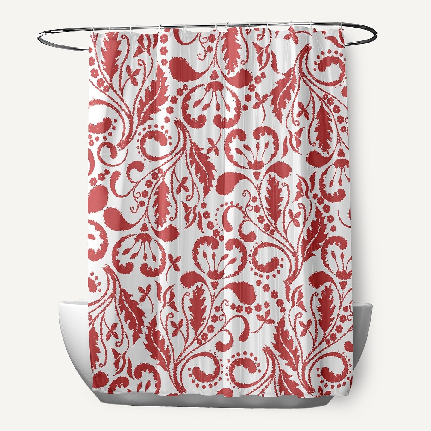 Aurora Floral Print Shower Curtain